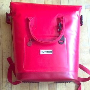 Hunter x Target red backpack cooler